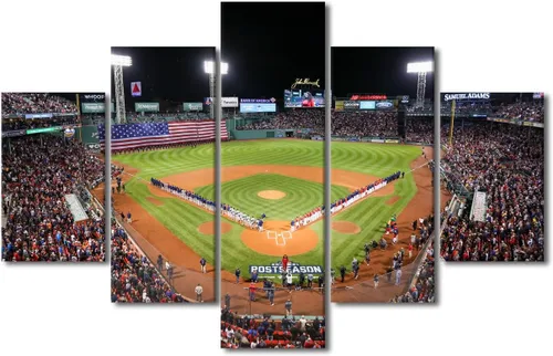 Miniatura 26 de Arte para pared, lienzo para estadio deportivo, arte para pared, diseño de campo de Wrigley en Chicago, pinturas de Chicago, impresiones sobre