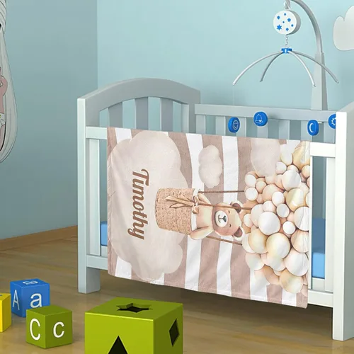 Miniatura 2 de Manta personalizada con nombre, manta para recién nacido, regalos personalizados para mujeres/niños, manta de sublimación para niños, manta