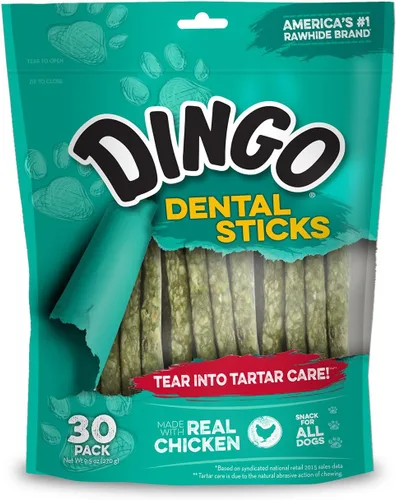 Miniatura 7 de Dingo Twist Sticks 50 Unidades, Masticables de Piel Cruda para Perros, Hechos con Pollo Real, 50 Unidades (Paquete de 1)