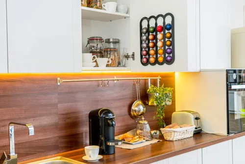 Miniatura 3 de Demi's Home Soporte adhesivo para cápsulas de café Nespresso Vertuo (medición antes de comprar), apto para ser montado en el interior/debajo