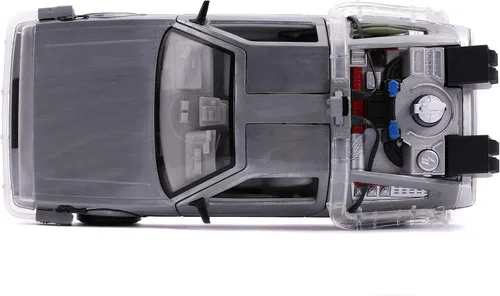 Miniatura 10 de Jada Regreso al futuro Parte II 1:24 Time Machine Coche fundido a presión Característica de iluminación, juguetes para niños y adultos
