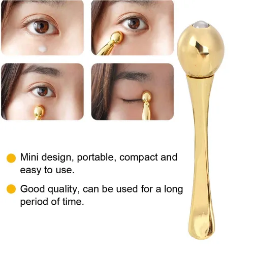 Miniatura 4 de Palitos de masaje de crema para ojos, aplicador de crema de ojos de aleación de zinc, antiarrugas, alivio de fatiga ocular, palo de masaje
