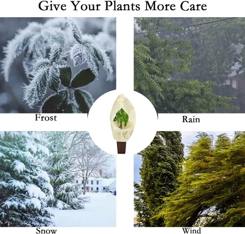 Miniatura 6 de gardtree Cubiertas de protección contra heladas para plantas más gruesas de 31.5 x 47.2 pulgadas, paquete de 3 unidades, 2.4 oz/yd², cubiertas