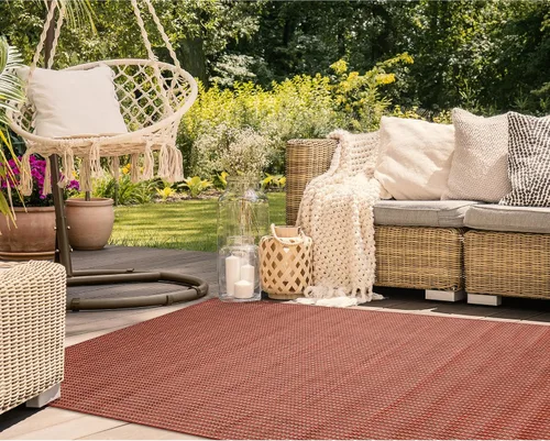 Miniatura 27 de Liora Manne Carmel - Alfombra tejida de perfil bajo de fácil cuidado para interiores y exteriores, color aguamarina, 6 pies 6 pulgadas x 9 pies 4