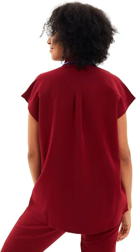 Miniatura 7 de Uniforms World Avant - Conjunto de ropa quirúrgica para mujer, camiseta de ajuste clásico y pantalones ajustados, cintura de yoga, 7 bolsillos