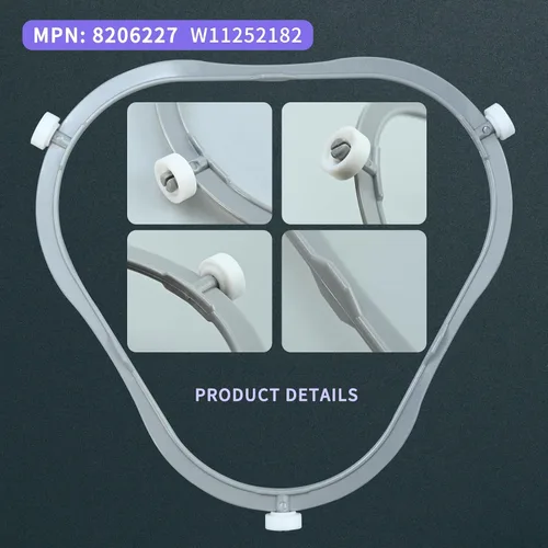 Miniatura 5 de Anillo de Soporte de Plato Giratorio de Microondas Mejorado W11252182 y 8206227, Reemplazo de Bandeja de Vidrio - Compatible con Piezas