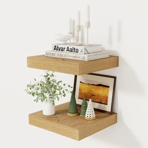 Fun Memories Estante flotante de 12 pulgadas, estantes de pared de madera rústica para decoración de pared y almacenamiento, estante flotante de 12