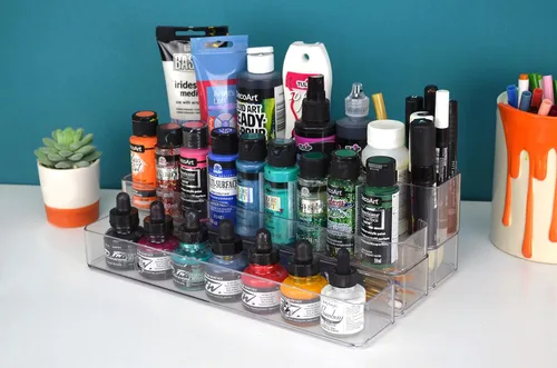 Miniatura 3 de ArtBin 6959AG - Organizador de pared y escritorio 2 en 1, organizador de escritorio para montar en pared de estadio, transparente, 1 organizador