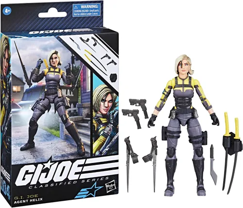Miniatura 11 de G.I. Joe Classified Series Agent Helix, figura de acción coleccionable, 104, figuras de acción de 6 pulgadas para niños y niñas, con 8 piezas