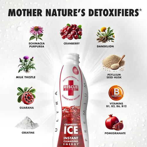 Miniatura 5 de Rescue Detox ICE - Sabor a arándano - 32oz - Máxima fuerza