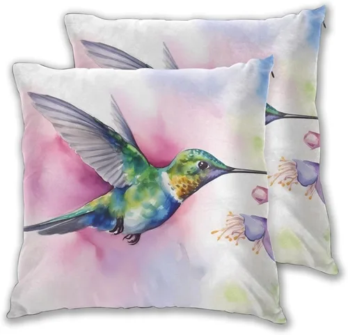 Miniatura 34 de Juego de 2 fundas de almohada cuadradas de Acción de Gracias, hojas de arce otoñales, fundas protectoras para sofá con cremallera oculta, 16 x 16
