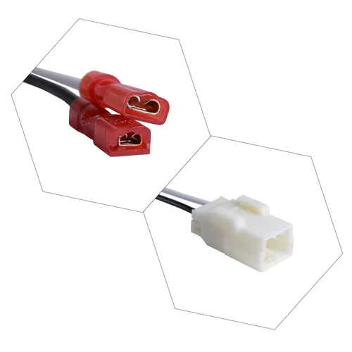 Miniatura 3 de HSTECH 72-6514 2 pares (paquete de 4) arnés de cableado de cable de cable para vehículos Chrysler Dodge Altavoces, adaptador de conector de enchufe
