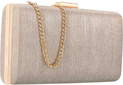 Rucavono - Monederos de mano para mujer, bolsos de mano dorados, bolsos de noche, bolsos clásicos de boda, fiesta, novia, baile de graduación, bolso