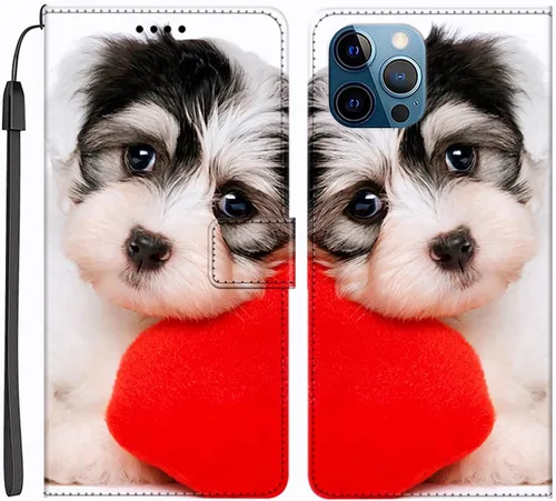 Miniatura 3 de Funda de piel sintética con función atril y tapa abatible para Apple iPhone 7 8 Plus SE XR XS 11 12 13 14 15 16 Pro Max, personaliza la imagen