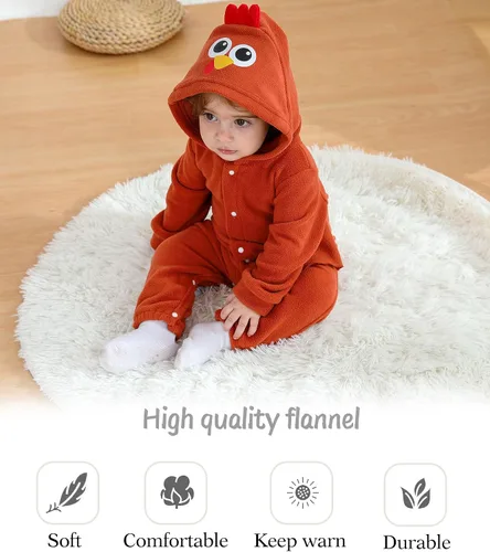 Miniatura 5 de veikimous Animals Baby Clothes 1st Christmas Baby Girls Outfits Infant Boy Romper Bodysuit Winter Toddler Clothing Sets