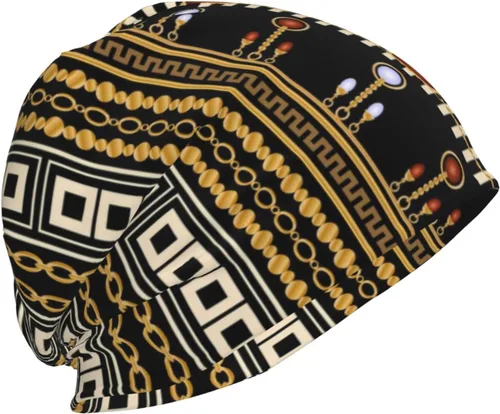 Miniatura 52 de Gorro africano holgado para adultos, tejido elástico, de calavera, gorro de invierno para exteriores para mujeres y hombres