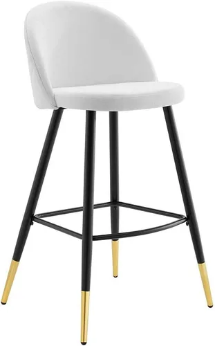Miniatura 12 de Modway Taburetes de comedor tapizados de tela Cordial en Azure - Juego de 2