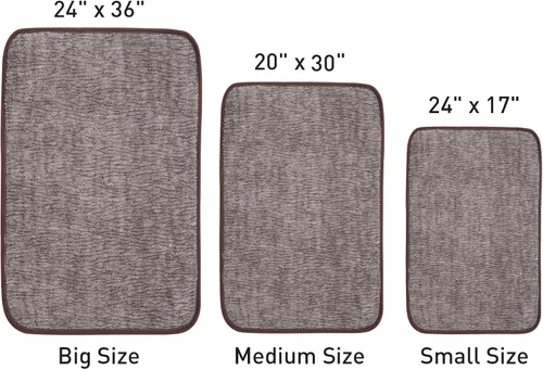 Miniatura 2 de Tapetes de baño de 30 x 20 pulgadas, antideslizantes, absorbentes, de secado rápido, lavables a máquina, con respaldo de goma, alfombra suave
