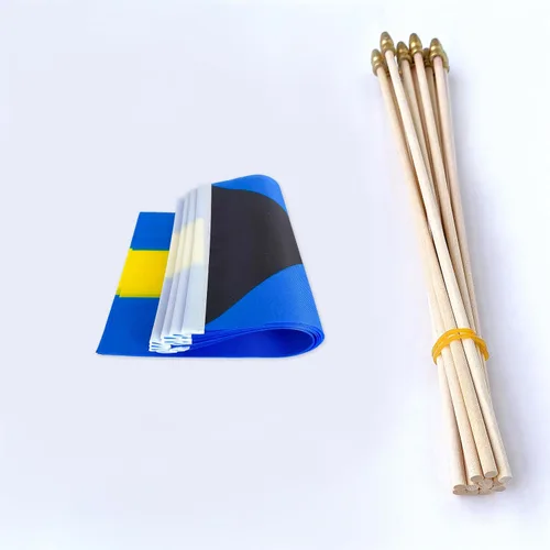 Miniatura 3 de TSMD Banderas pequeñas de mano de 5 x 8 pulgadas, 12
