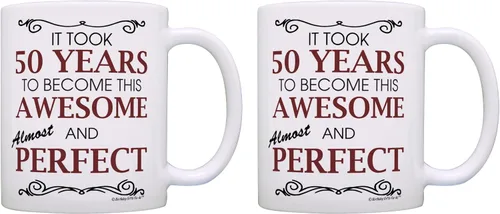Miniatura 22 de Birthday Gifts For All 80th Took 80 Years Awesome Funny Party Gift - Taza de café de cerámica de 11 oz, taza de té, color blanco 11oz - 80th