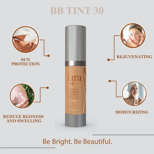 Miniatura 5 de Lira Clinical BB - Crema BB teñida SPF 30 con PSC y vitaminas, cobertura completa, 0.7 onzas líquidas (BB Tint 30)