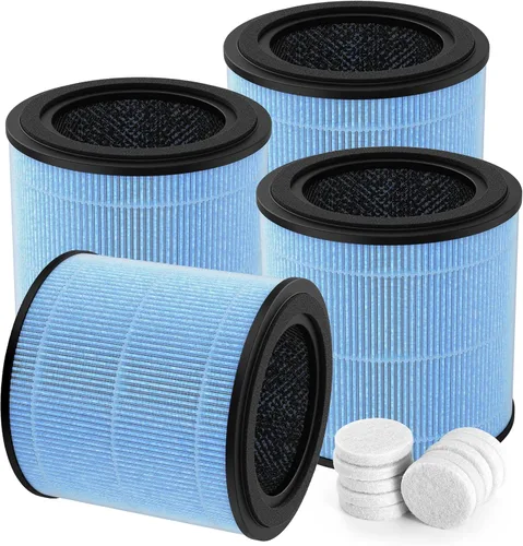 Miniatura 8 de AP0601 Filtro de repuesto compatible con purificador AIRTOK AP0601, parte # AP0601-RF, filtros de 4 etapas (paquete de 2)