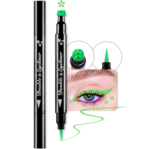 Miniatura 12 de evpct 1 Pieza Sello de Delineadores de Ojos Alados Color Negro, Sellos Faciales de Lunas Negras Maquillaje Delineador de Ojos Juego de Herramientas