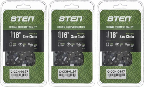 Miniatura 146 de 8TEN Cadena de motosierra semi cincel de 6 pulgadas .050 1/4 42 DL para Worx WG320 Black & Decker LLP120 (paquete de 3)