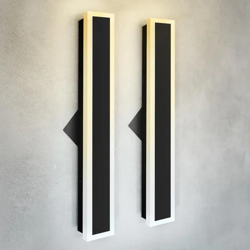 Miniatura 45 de ASD Lámpara LED de montaje en pared de 18 pulgadas de largo, aplique lineal para exteriores e interiores 3CCT, regulable, impermeable