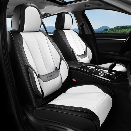 Miniatura 29 de Coverado Juego completo de fundas de asiento de automóvil, fundas de asiento para automóviles, fundas de asiento de coche beige para asientos