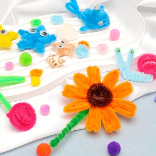 Miniatura 3 de Eppingwin 200 piezas Limpiapipas, Limpiapipas Amarillos Suministros para Manualidades, Tallos de Chenilla para Proyectos de Artes y Manualidades DIY