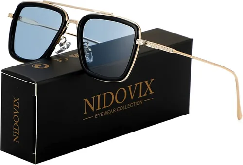 Miniatura 3 de NIDOVIX Lentes de sol polarizados Tony Stark para niños y niñas de 3 a 10 años, lentes de sol para niños de Iron Man y Spider-Man