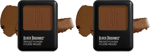 Miniatura 18 de Black Radiance Polvo prensado, acabado mate rico en pigmentos para tonos de piel claros, compacto absorbente de aceite con espejo y esponja