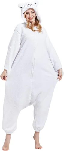 Miniatura 3 de DarkCom Pijama de una pieza de animal para mujer y hombre, disfraz de Halloween, ropa de dormir de Navidad