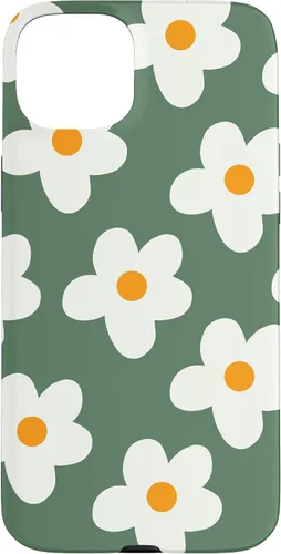 Miniatura 9 de Retro 60s flower vintage floral pattern sage green Groovy Case for iPhone 16