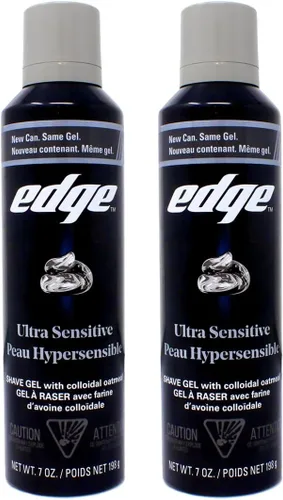 Edge Gel de afeitado ultra sensible, 7 onzas (paquete de 2)