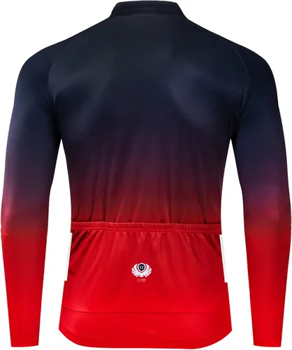 Miniatura 3 de Camisas de ciclismo de manga larga con bolsillos reflectantes cremallera completa MTB bicicleta desgaste