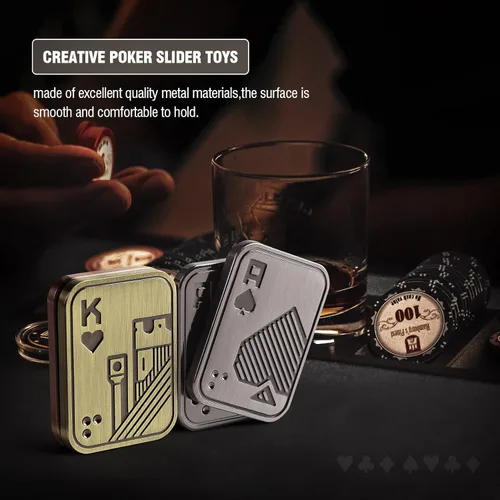 Miniatura 5 de ITOKEY Juguetes para ansiedad, juguetes deslizantes de metal EDC, juguete antiestrés EDC para aliviar el estrés, juguetes magnéticos de metal