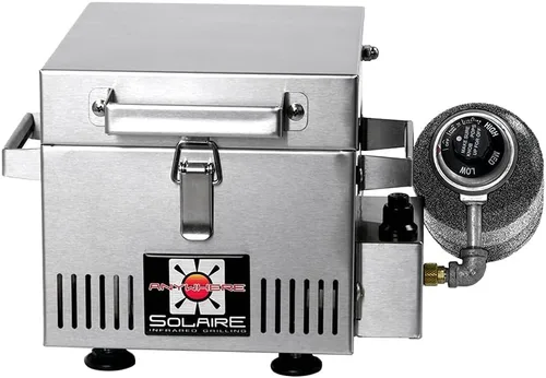Miniatura 2 de Solaire SOL-IR8A Anywhere Mini Parrilla de gas propano infrarrojo personal, acero inoxidable