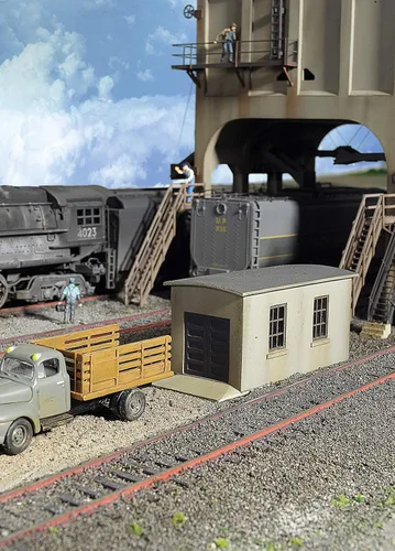 Miniatura 4 de Walthers Cornerstone Serie Kit Escala HO Modern Coaling Tower Gris, 8