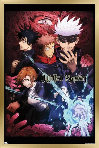 Miniatura 12 de Jujutsu Kaisen - Póster de pared inglés de una hoja, 22.4 pulgadas de largo x 14.7 pulgadas de ancho, versión premium sin marco
