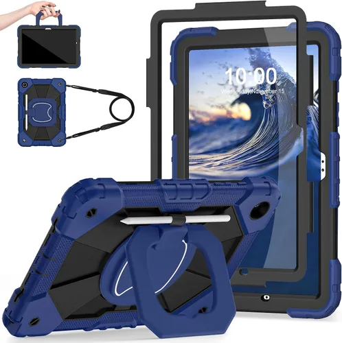 Miniatura 18 de Auizotl Funda para Samsung Galaxy Tab A9+/A9 Plus de 11 pulgadas (SM-X210/X216/X218) con protector de pantalla/soporte giratorio/soporte