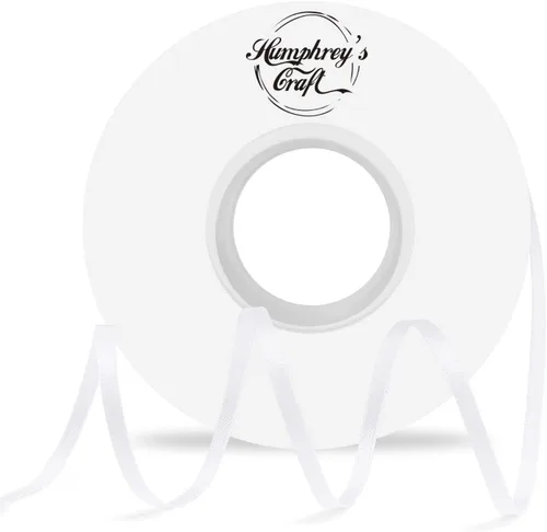 Miniatura 24 de Humphrey's Craft Cinta de satén negra de doble cara de 1 pulgada, 50 yardas, variedad de colores para manualidades, envoltura de regalos, lazos