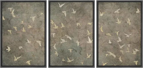 Miniatura 30 de SIGNWIN Lienzo enmarcado para pared, juego de arte abstracto de serenidad costera, ilustraciones abstractas junto al mar, arte moderno, decorativo
