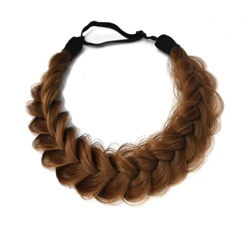 Miniatura 18 de Diadema trenzada, 2 hebras, clásica, gruesa, trenzada, ancha, elástica, de calidad, sintética, trenzada, para mujeres y niñas, estilo bohemio, 2.42