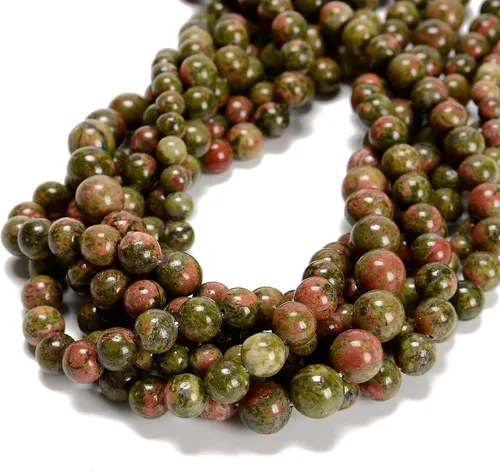 Miniatura 45 de 65 cuentas de jade blanco de 0.236 pulgadas, piedra natural, piedras preciosas redondas auténticas para hacer pulseras de bricolaje, joyas, cuerdas