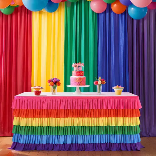 Miniatura 10 de Falda de mesa azul tutú mantel para fiesta bajo el mar decoraciones de Frozen revelación de género cumpleaños elefante baby shower 1.8m (6 pies)
