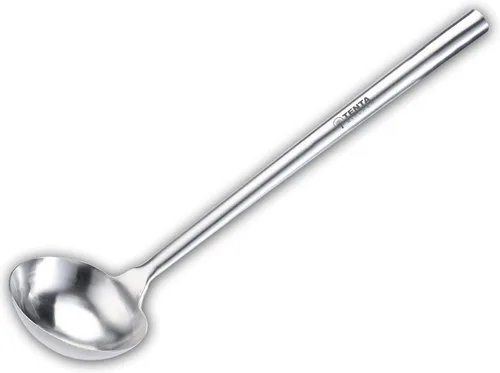 Miniatura 7 de Tenta Kitchen Cuchara profesional grande de acero inoxidable para servir – Cucharón de salsa para sopa para comedor escolar, cocina de hotel