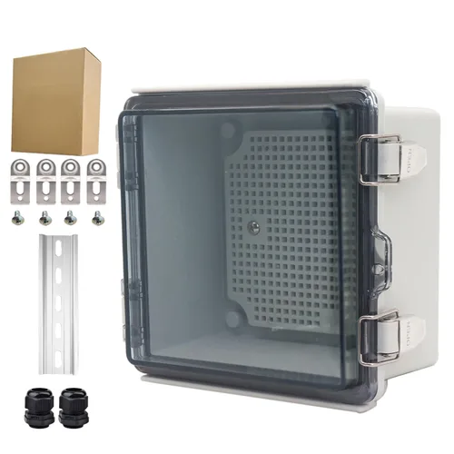 Miniatura 15 de Caja Eléctrica Impermeable para Exteriores Caja de Conexiones Resistente a la Intemperie IP67 Carcasa de Plástico ABS Caja de Proyecto