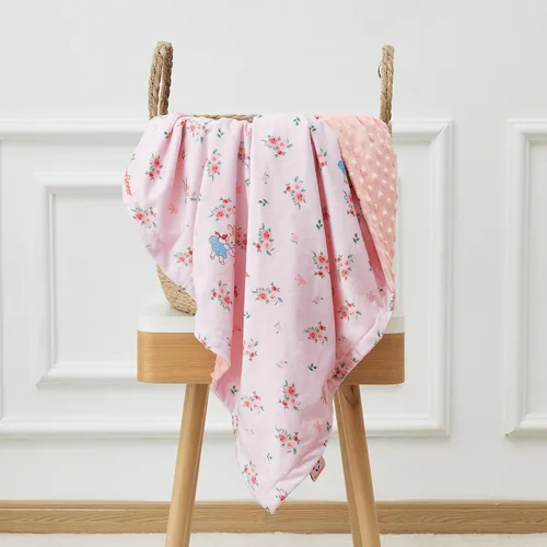 Miniatura 3 de QSTEHEML Mantas para bebé para niñas, manta de minky súper suave para guardería unisex, regalos para bebé de doble capa con reverso punteado, manta